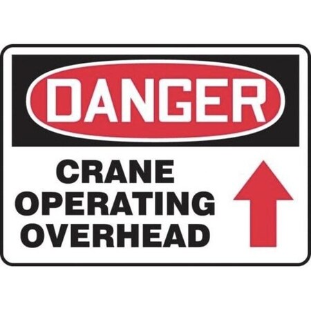 Accuform OSHA DANGER SAFETY SIGN CRANE MCRT144VP MCRT144VP